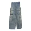 24SS 2-veis denim-Cargo-bukser med glidelås «Blue» 773759TPW534868