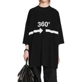 360 Tubular T-skjorte Oversized «Black» 720501TNVD51070