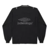 3B Fotball-T-skjorte med lange ermer og V-hals «Black Anthracite» 857085TTVQ61066