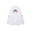 3B Sports Icon langermet T-skjorte, oversized «White Black Red» 720250TPVD79065