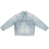 3B Sports vintage-Denim-jakke, stor passform «Light Blue» 704299TJW798469
