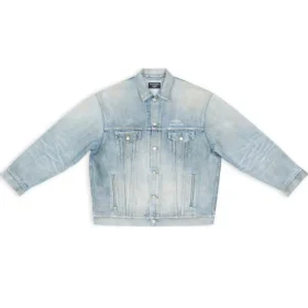 3B Sports vintage-Denim-jakke, stor passform «Light Blue» 704299TJW798469