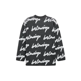 3D Scribble Crewneck bomullstrøye «Black» 625985T31801070