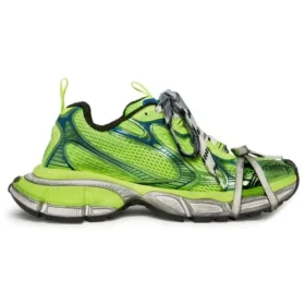 3XL-Sneakers «Fluorescerende grønt mesh og polyuretan» 734734W3XL67019