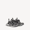 3XL-Sneakers for kvinner i svart/sølv