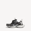 3XL-Sneakers for kvinner i svart/sølv