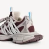 3XL-Sneakers for kvinner med snøring i brun/beige/blå