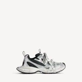 3XL-Sneakers for menn i svart/grå/hvit med fargeovergang