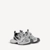 3XL-Sneakers for menn i svart/grå/hvit med fargeovergang