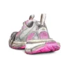 3XL-Sneakers «Hvit, grå og rosa mesh og polyuretan» 734731W3XL59050
