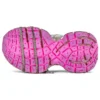 3XL-Sneakers «Hvit, grå og rosa mesh og polyuretan» 734731W3XL59050