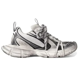 3XL-Sneakers «Hvit og svart mesh og polyuretan» 734734W3XL49710