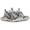 3XL-Sneakers «Hvit og svart mesh og polyuretan» 734734W3XL49710