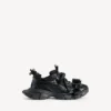 3XL-Sneakers med snøring for kvinner i svart