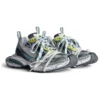 3XL-Sneakers «White Blue Yellow Mesh» 734734W3XL59047