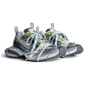 3XL-Sneakers «White Blue Yellow Mesh» 734734W3XL59047