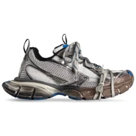 3XL-Sneakers «Worn Out Grey White and Blue Mesh and Polyurethane» 734731W3XL71214 3XL-Sneakers «Worn Out Grey White and Blue Mesh and Polyurethane» 734731W3XL71214
