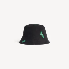 520-buckethat for kvinner med klistremerker i svart