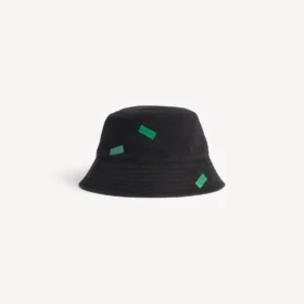 520-buckethat for kvinner med klistremerker i svart