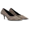 60 mm Square Knife BB Monogram-pumps «Tan» 707353W2I103020