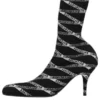 80 mm spandex-støvler med monogramlogo «Black» 549784W1P601264