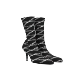 80 mm spandex-støvler med monogramlogo «Black» 549784W1P601264
