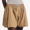 A-linje-boxershorts for kvinner i sandbeige