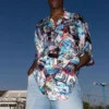 All Over Cities Minimal-skjorte «Multicolor» 681813TML058470