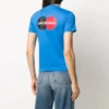 Alphabet Logo Casual med korte ermer, blå 612964TIV797601