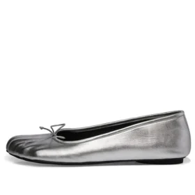 Anatomiske ballerinasko «Silver Shiny Soft Sheepskin» 714260WBFA18001