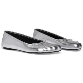 Anatomiske ballerinasko «Silver Shiny Soft Sheepskin» 714260WBFA18001