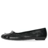 Anatomiske ballerinasko «Svart, skinnende, mykt saueskinn» 714260WBCW01000