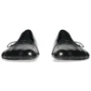 Anatomiske ballerinasko «Svart, skinnende, mykt saueskinn» 714260WBCW01000