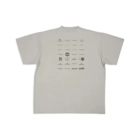 Archives Logos T-skjorte Oversized «Light Grey» 712398TNVQ71342