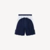 Baggy fotballshorts for menn i marineblått