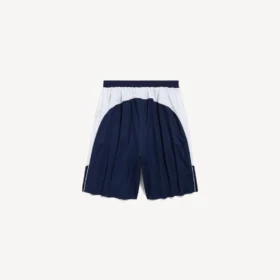 Baggy fotballshorts for menn i marineblått