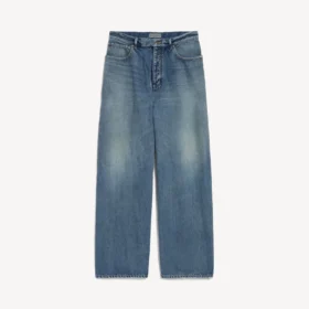 Baggy-jeans for menn i mørkeblått