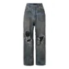 Baggy-jeans med lappede lommer «Blue» 751111TDW143359