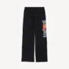 Baggy joggebukse for menn med «Bumper Stickers»-motiv i svart
