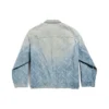 Bal Diagonal Allover Oversized-jakker «Light Blue Japanese Ring Denim» 773616TPW534868