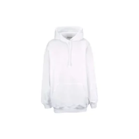 Balenciaga Back Alphabet-hettegenser for menn, langermet, hvit 556113TAV379000