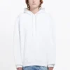 Balenciaga Back Alphabet-hettegenser for menn, langermet, hvit 556113TAV379000