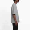 Balenciaga BB-logo-trykk, kortærmet, grå, for menn 544271TCV251300