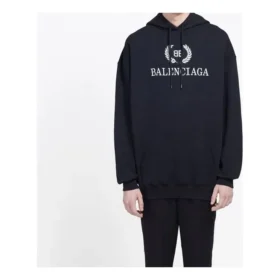 Balenciaga BB med brystlogo, svart, for menn 556143TDV521000
