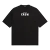 Balenciaga Crew-T-skjorte med alfabet-trykk, kort ermet, svart, 620969TIV741070