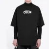 Balenciaga Crew-T-skjorte med alfabet-trykk, kort ermet, svart, 620969TIV741070