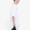 Balenciaga Crew-trøye for menn med alfabet-trykk, kort ermet, hvit 620969TIV749040