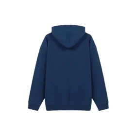 Balenciaga-fleecejakke for menn, løs passform, med hette og lange ermer, blå 570811TJV854866 Balenciaga-fleecejakke for menn, løs passform, med hette og lange ermer, blå 570811TJV854866