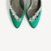 Balenciaga for kvinner | Manolo Blahnik-mules i gressgrønn