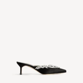 Balenciaga for kvinner | Manolo Blahnik-mules i svart